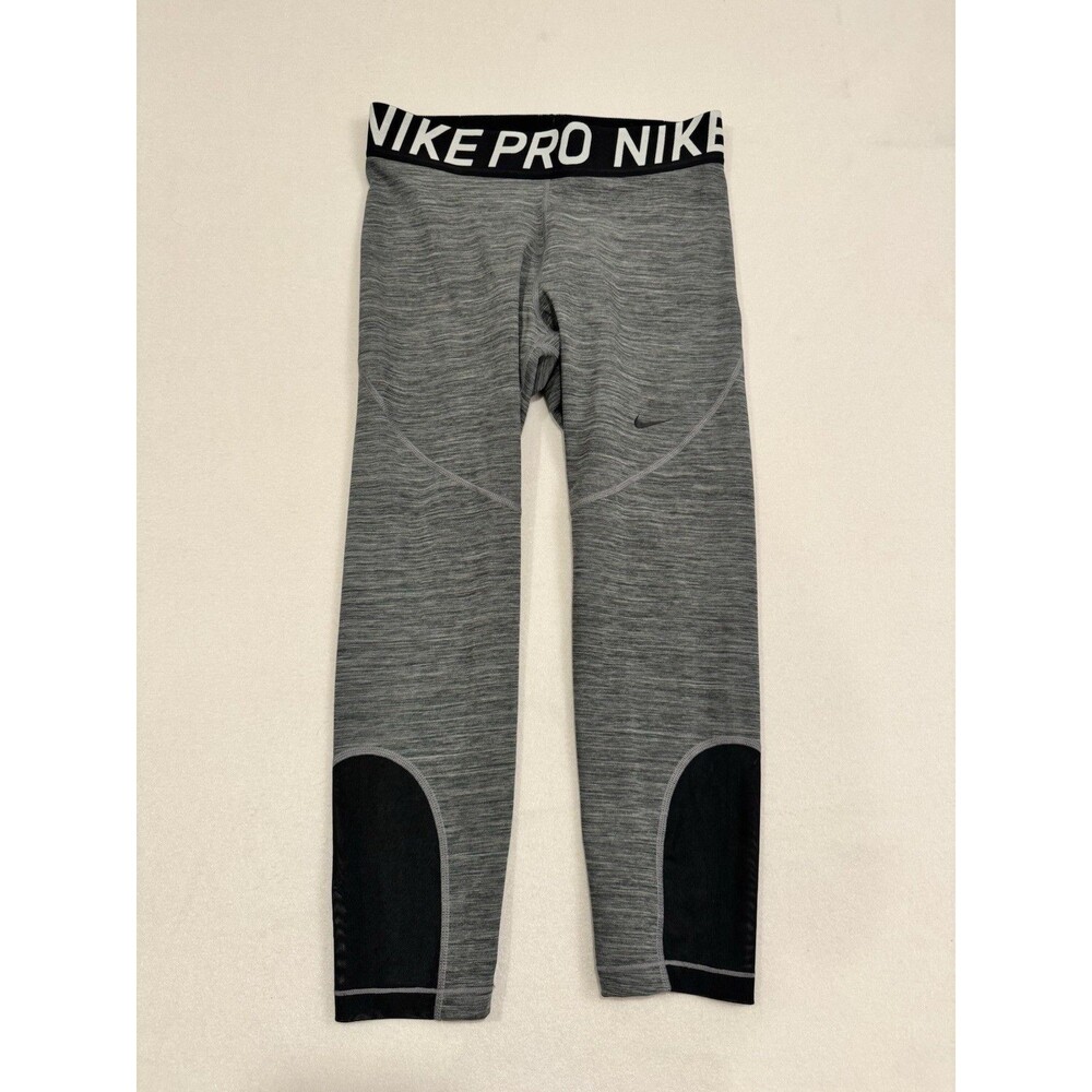 Nike Pro Womens Compression Tights Sz L Crop Athletic‎ Pants A09972-014